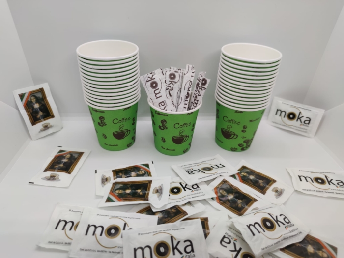Kit Accessori Moka Italia 180 ml – 100 pz